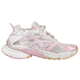 Runner Sneakers “White Baby Pink Mesh and Nylon” 677402W3RB39059
