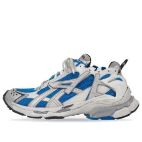 Runner Sneakers “White Blue Mesh and Nylon” 677403W3RB34912