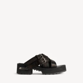 Sabot aperte Venom da donna in marrone