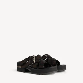 Sabot aperte Venom da donna in marrone