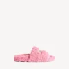 Sabot aperto da donna con pelliccia in rosa dolce Sabot aperto da donna con pelliccia in rosa dolce