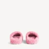 Sabot aperto da donna con pelliccia in rosa dolce Sabot aperto da donna con pelliccia in rosa dolce