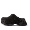 Sabot Crocs “Black Fake Fur on Rubber” 720762W0FOU1000
