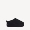 Sabot da donna Alaska Soft con plateau, colore nero