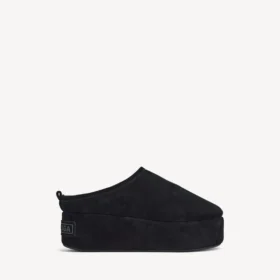 Sabot da donna Alaska Soft con plateau, colore nero