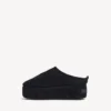 Sabot da donna Alaska Soft con plateau, colore nero