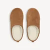 Sabot da donna Alaska Soft con zeppa, colore marrone/bianco
