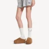 Sabot da donna Alaska Soft con zeppa, colore marrone/bianco