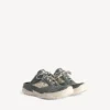 Sabot da donna in Denim modello “Hamptons” blu/bianco sporco