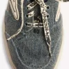 Sabot da donna in Denim modello “Hamptons” blu/bianco sporco