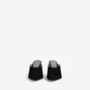 Sabot da donna in pelle duchesse, colore nero
