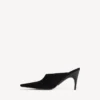 Sabot da donna in pelle duchesse, colore nero