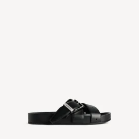 Sabot da uomo con cintura, colore nero