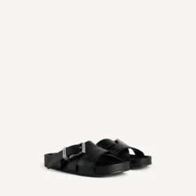 Sabot da uomo con cintura, colore nero