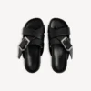 Sabot da uomo con cintura, colore nero