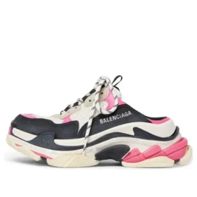 Sabot Triple S “Bianco, rosa e nero con doppia schiuma e rete” 755686W3SM15671