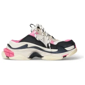 Sabot Triple S “Bianco, rosa e nero con doppia schiuma e rete” 755686W3SM15671