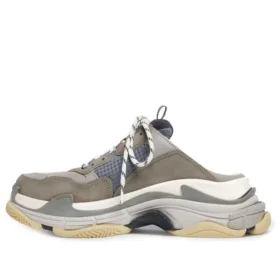 Sabot Triple S “Grigio-blu con doppia schiuma e mesh” 755687W3SM11259
