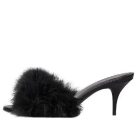 Sandali Boudoir 70 mm “Black Feathers” 787447W0WMQ1000