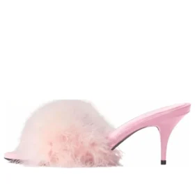 Sandali Boudoir da 70 mm “Pink Feathers” 787447W0WMQ5000 Sandali Boudoir da 70 mm “Pink Feathers” 787447W0WMQ5000