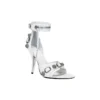 Sandali Cagole 110 mm “White Arena Lambskin” 743057WAD4E9081