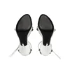 Sandali Cagole 110 mm “White Arena Lambskin” 743057WAD4E9081