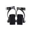 Sandali col tacco e logo su tutta la superficie “Black” 630041WBAE11090
