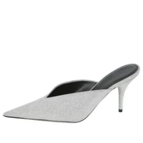 Sandali con cinturino posteriore Glitter Knife “Silver” 579279WA7018163