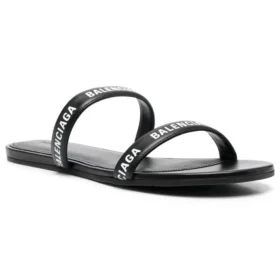 Sandali con logo “Calf Black” 694999WCAE11090