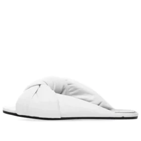 Sandali piatti Drapy “Bianco” 636576WA2M09002