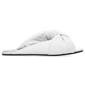 Sandali piatti Drapy “Bianco” 636576WA2M09002