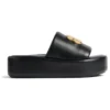 Sandali Rise “Pelle di agnello nappa nera lucida” 788494WB7E11080