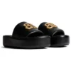 Sandali Rise “Pelle di agnello nappa nera lucida” 788494WB7E11080