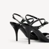 Sandalo da donna Avenue con fiocco in nero/argento