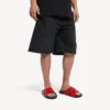 Sandalo da piscina sportivo da uomo in nero/rosso