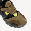 Sandalo da trekking da uomo nei colori tortora/nero/giallo neon Sandalo da trekking da uomo nei colori tortora/nero/giallo neon
