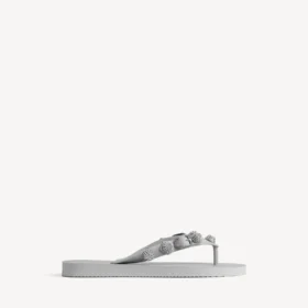 sandalo infradito da donna cagole in grigio balenciaga cristallo 1 280x280 - Sandalo infradito da donna Cagole in grigio Balenciaga/cristallo