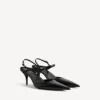 Sandalo slingback da donna Avenue con fiocco, nero/argento