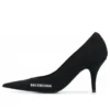 Scarpe col tacco a spillo Knife Knit 80 mm “Nero” 628602W18021090