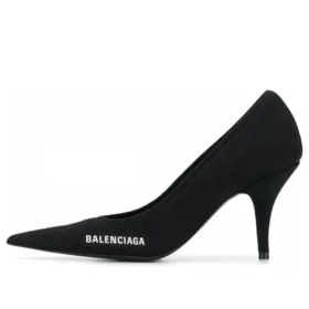 Scarpe col tacco a spillo Knife Knit 80 mm “Nero” 628602W18021090