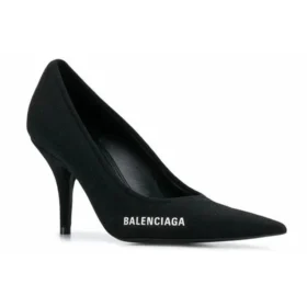 Scarpe col tacco a spillo Knife Knit 80 mm “Nero” 628602W18021090