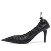 Scarpe col tacco a spillo Scrunch Knife da 80 mm “Nero” 636612WA2M01000