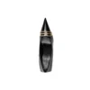 Scarpe con tacco Square Knife BB 80 mm “Pelle di agnello nera lucida” 694712WBD821080