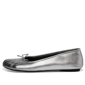 Scarpe da ballerina anatomiche “Pelle di pecora morbida argentata lucida” 714260WBFA18001