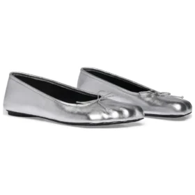 Scarpe da ballerina anatomiche “Pelle di pecora morbida argentata lucida” 714260WBFA18001