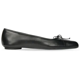 Scarpe da ballerina anatomiche “Pelle di pecora morbida nera lucida” 714260WBCW01000