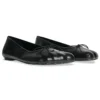 Scarpe da ballerina anatomiche “Pelle di pecora morbida nera lucida” 714260WBCW01000