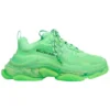 Scarpe da ginnastica Triple S con suola trasparente “Neon Green” 544351W2CF13801