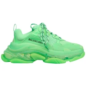 Scarpe da ginnastica Triple S con suola trasparente “Neon Green” 544351W2CF13801