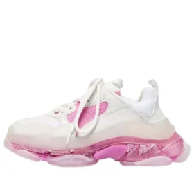 Scarpe da ginnastica Triple S con suola trasparente “White Pink” 544351W09ON9025